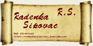 Radenka Šipovac vizit kartica